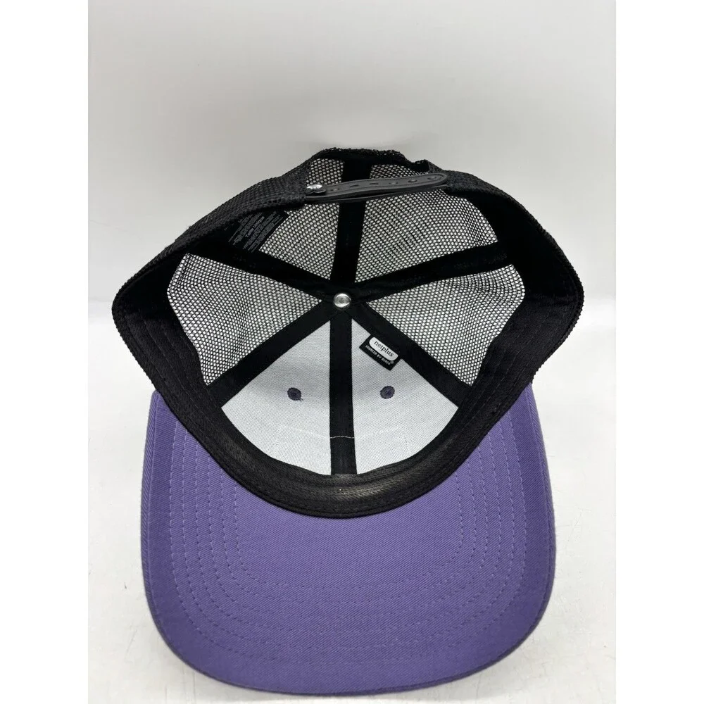 Mountain Hardwear Trucker Hat Purple Black Patch Snapback Cap NetPlus